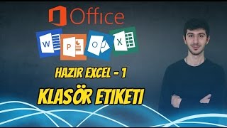 Excel KlasörDosya Etiketi Hazır Tablo Hazır Excell 1 [upl. by Iyre752]