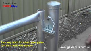 Gate Latch 2 way for round pipe and square [upl. by Rebna]