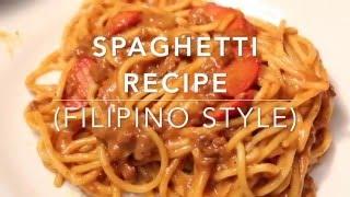 Spaghetti Recipe Filipino Style [upl. by Yeleek168]