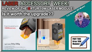 ℹ️ Ortur 10W Laser Module Review July 2022 [upl. by Kcirderf]