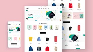 How To Create Shopping Website Using HTML CSS And jQuery  Responsive Shopping Website In HTML [upl. by Ylrbmik]