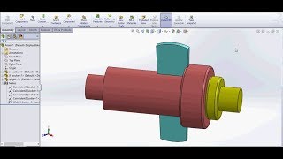 Solidworks Cotter Joint assembly design tutorial with details [upl. by Aney403]