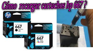 Recargar cartuchos hp 667 [upl. by Cyler]