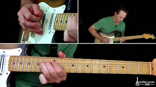 Scuttle Buttin Guitar Lesson Full Song  Stevie Ray Vaughan [upl. by Srevart]