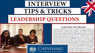 CHEVENING SCHOLARSHIP INTERVIEW Questions based on Leadership and Influence Essay  Complete Course [upl. by Montford]