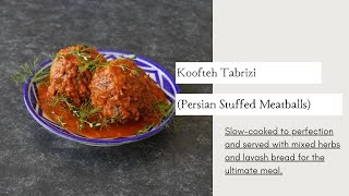 Koofteh Tabrizi a traditional Persian meatball dish that everyone loves [upl. by Ecinna]