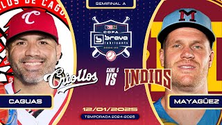 12125🎥LBPRC Semifinal A 🇵🇷 Criollos de Caguas 🆚 Indios de Mayagüez⚾️ [upl. by Anahsed]