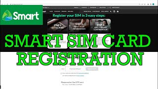 Smart Sim Card Registration  SMART SIM REGISTRATION GUIDE [upl. by Doehne]