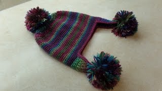 Easy Crochet Hat with Ear Flaps [upl. by Hogen]