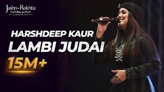 Lambi Judai  Harshdeep Kaur Live at JashneRekhta [upl. by Christabella]