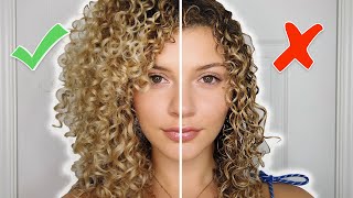 CURLY HAIR STYLING MISTAKES TO AVOID  TIPS FOR VOLUME AND DEFINITION AIRDRY [upl. by Civ998]