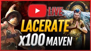 x100 Maven🔴LACERATE Gladiator Build PoE 325 [upl. by Fonsie241]