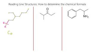 Reading Skeletal Line Structures Organic Chemistry Part 1 [upl. by Valentin]