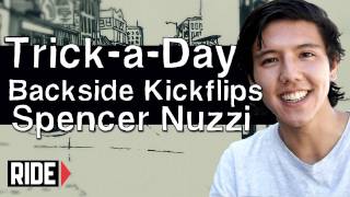 HowTo Skateboarding Backside Kickflip with Spencer Nuzzi [upl. by Annaxor781]