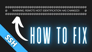 How to Fix Warning Remote Host Identification Has Changed [upl. by Haymes]