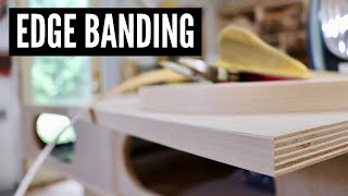 How To Apply Edge Banding  WOODWORKING TIPS [upl. by Dow]