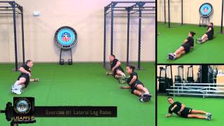 HIP STABILITY DRILL EXERCISE 1 LATERAL LEG RAISE [upl. by Eniroc723]