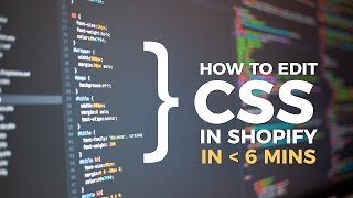 Custom CSS Shopify 2021  Shopify Basic Expert Tutorial [upl. by Salena89]