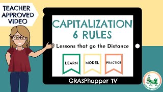 Capitalization Rules for Kids  6 Capital Letter Rules in English Teaching Video [upl. by Francklin]