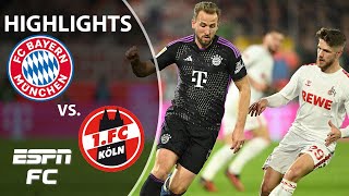 Bayern Munich vs FC Cologne  Bundesliga Highlights  ESPN FC [upl. by Ahsirkal88]