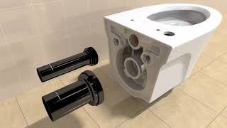 TOTO AP or EP WallHung Toilet Installation Video [upl. by Adnaram937]