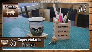 ⚠️ 3 Super einfache Projekte aus Holz  2 [upl. by Ahsaei41]