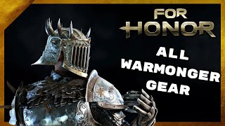 All Warmonger Gear Remastered  For Honor [upl. by Notnyw]