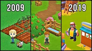 Evolution of FarmVille 20092019 [upl. by Airdnassac]