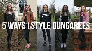 5 ways I style dungarees  AmberlyRose [upl. by Naejamron]