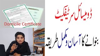 Domicile certificate  How can i get domicile certificate in Pakistan  Requirements and procedure [upl. by Bertie]