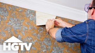 How to Remove Wallpaper  HGTV [upl. by Esdnil770]