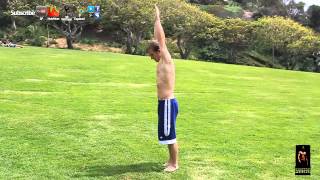 How to do a Arabian Flip Tutorial 180 Front Back flip gymnastics lesson [upl. by Otreblide]