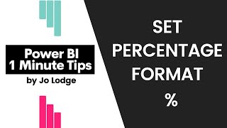 Power BI  How to Set Percentages to Display Correctly [upl. by Nylsaj30]