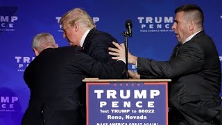 Donald Trump rushed off stage during rally in Nevada [upl. by Ceevah486]