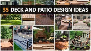 35 Deck and Patio Design Ideas  DecoNatic [upl. by Eimmot38]