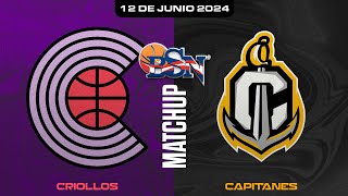 Criollos de Caguas vs Capitanes de Arecibo  BSN2024 [upl. by Anelet]