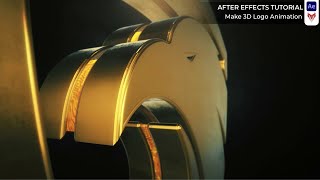 How to Make 3D Logo Animation  After Effects Tutorial [upl. by Rovert]