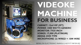 Videoke Karaoke Machine For Business 12x4 VIP 1000watts  Berklyn Electronics [upl. by Adianez]