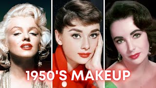 1950s OLD HOLLYWOOD GLAM Makeup Tutorial  3 Iconic Makeup Looks [upl. by Serafine]