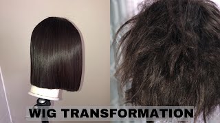 HOW TO Revive your Human hair wig  WIG TRANSFORMATION [upl. by Artimas]