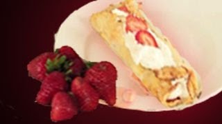 Strawberry Crepes Recipe  Crepes Recipes [upl. by Maryann]