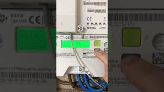 How to read electric smart meter  Landis Gyr E470 Type 5424 Eon [upl. by Callahan]