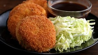 JapaneseStyle Ham amp Cheese Croquettes Korokke [upl. by Ilram901]