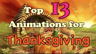 Top 13 Animated Thanksgiving SpecialsEpisodes [upl. by Eissim]