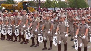 Fightin Texas Aggie Band Marchin to Kyle Field  ULaLa Game on Sept 16 2017 [upl. by Alrak277]