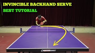 Learning Invincible Backhand Serve  MLFM Table Tennis Tutorial [upl. by Libby]