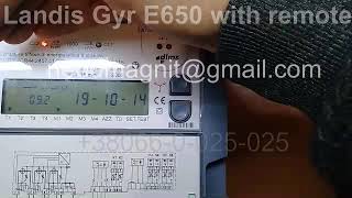 Landis Gyr E650 with remote control [upl. by Aynotel952]