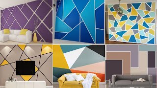 150 Geometric Wall Painting Designs Ideas 2025  Geometric Accent Wall Paint  Wall Painting Design [upl. by Thera154]