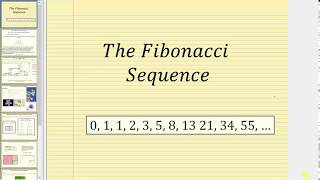 The Fibonacci Sequence [upl. by Naivatco]