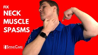 How to Treat Neck Spasms in 1 MINUTE [upl. by Naginarb]